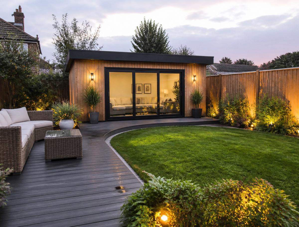 Patio and planting